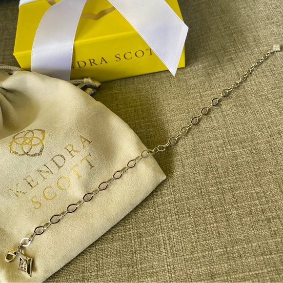 NWT Kendra Scott Kit Chain Bracelet with CZ Crystal - Picture 5 of 9